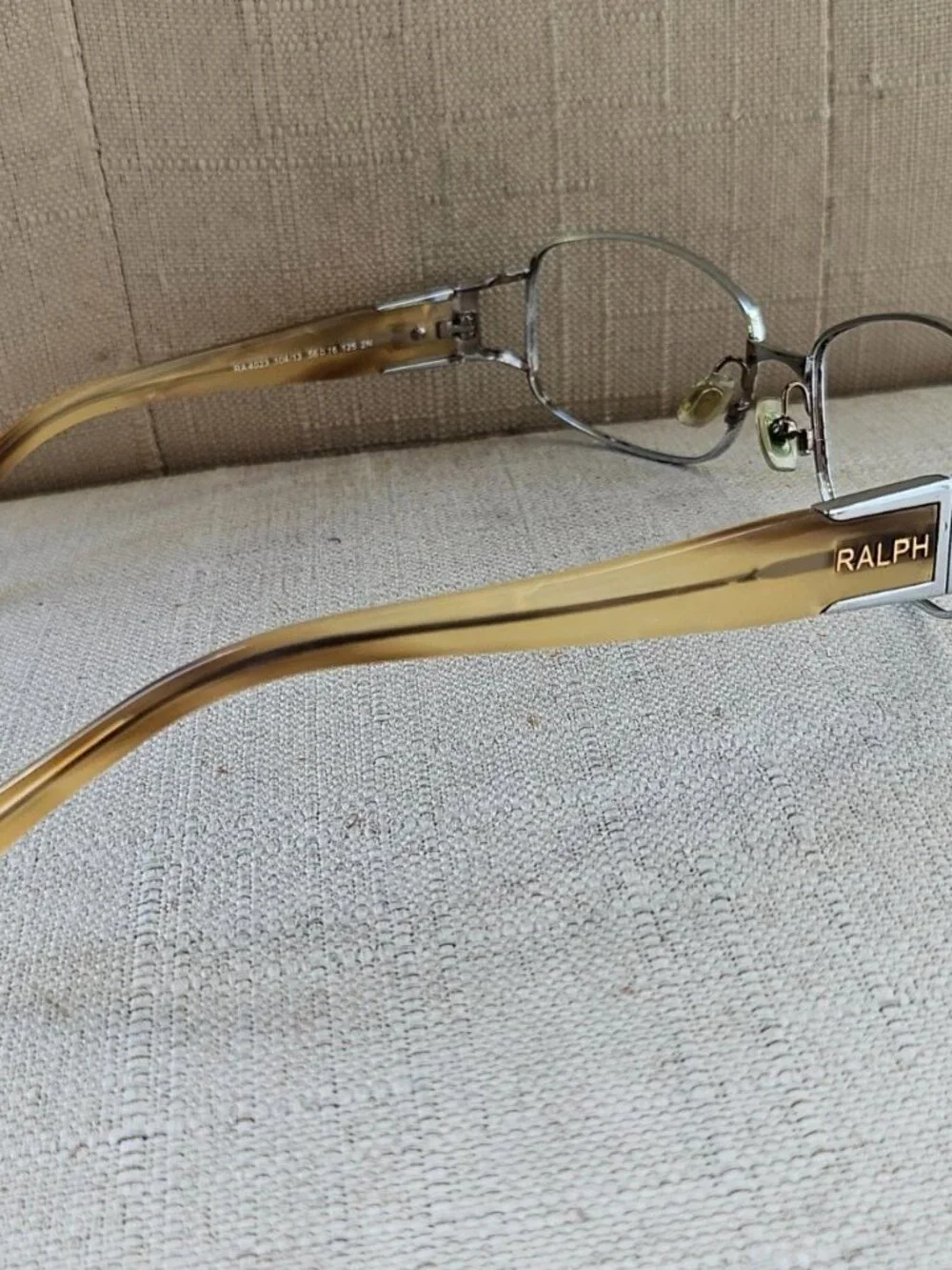 Ralph Lauen Women Eyeglasses Frame Silver Tone Metal Eyewear RA4023 Glasses